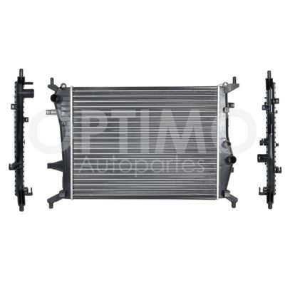 Radiador agua con / s aire STD 520*400*16 mm t / mecanico