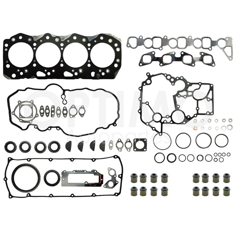 Junta motor completa metal 1.0 mm 16 valvulas 4JJ1-TC (ELF-200 3.0L 2010-2026)