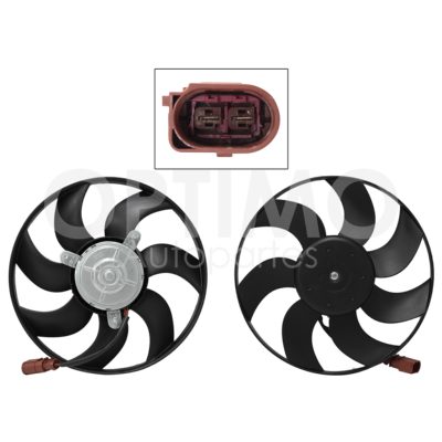 Motoventilador para aire acondicionado sin / tolva 2 pines sin / resistencia (Motor / aspa)