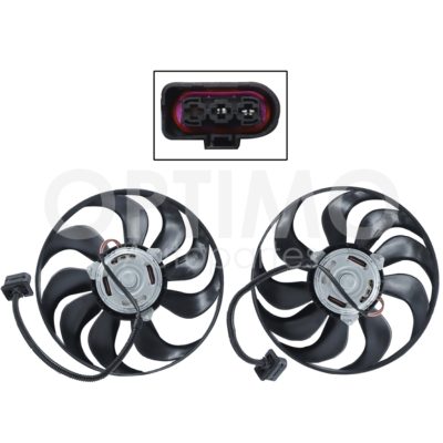 Motoventilador para aire acondicionado sin / tolva chica 2 pines sin / resistencia (Ibiza-cordoba 2003-2012) (Motor / aspa)
