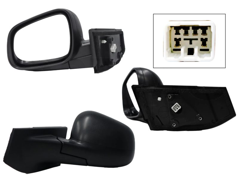Left electric black side mirror for paint (3 pines) (Beat 2018-2021 4-5PTAS)