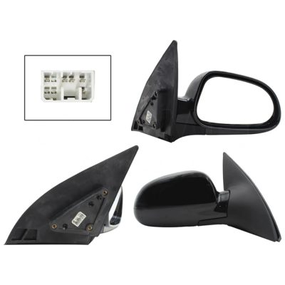Right electric black side mirror for paint with desempanante (5 pines)