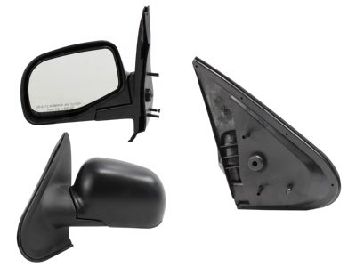 Left side mirror manual black poroso