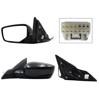 Left electric black side mirror for paint (3 pines) 4PTAS