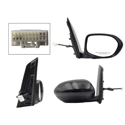 Espejo derecho electrica negro para pintar con desempanante (5 pines)