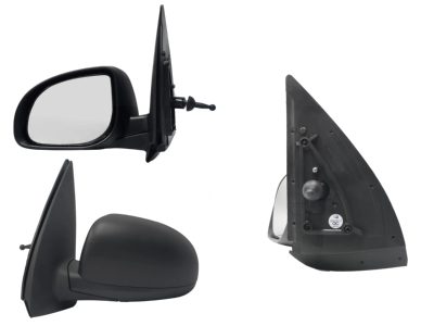 Left side mirror manual black poroso with control