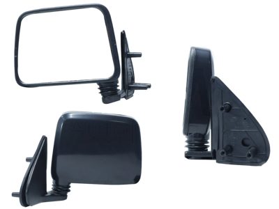 Espejo izquierda manual negro poroso (Base interior plastico) (NP-300 D-22 2008-2015)