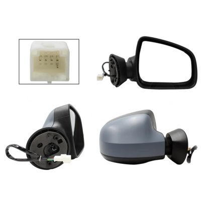 Espejo derecho electrica gris para pintar con desempanante (5 pines) (Sandero-stepway 2010-2015)