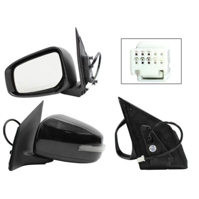 Espejo izquierda electrica negro para pintar con luz direccional (5 pines) (Mirage 5PTAS 2015-2019)