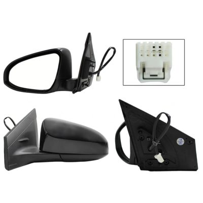 Espejo izquierda electrica negro para pintar con desempanante (3 pines) (Sedan / hatchback)