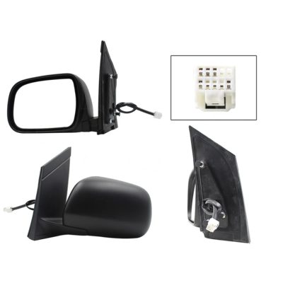 Left electric black side mirror for paint with desempanante (5 pines)