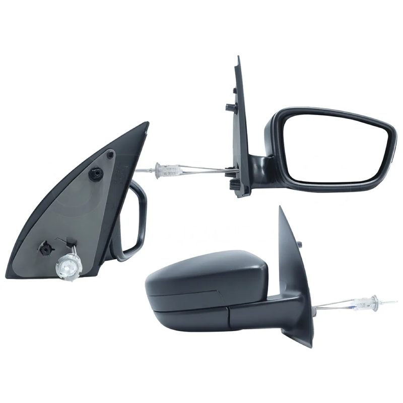 Right side mirror manual black poroso with control