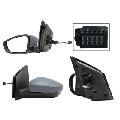 Espejo izquierda manual gris para pintar con control con luz direccional (2 pines)