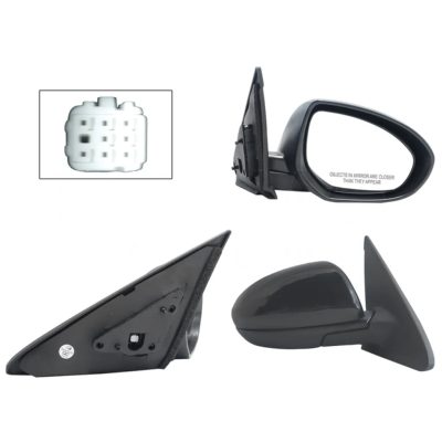 Right electric black side mirror for paint (5 pines) (Sedan / b-back)