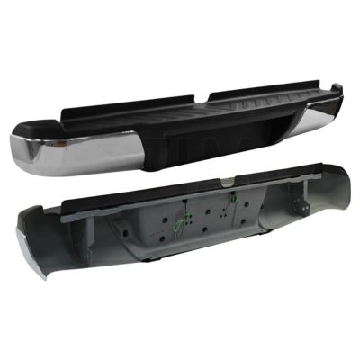 Defensa trasera cromada sin bracks (Doble cabina SE / lujo)