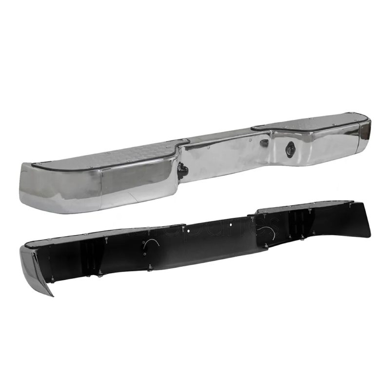 Defensa trasera cromada completa sin bracks