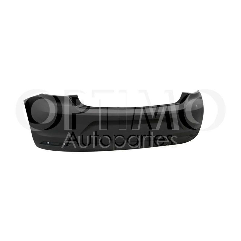 Facia trasera con hoyo para mica reflejante con spoiler inferior