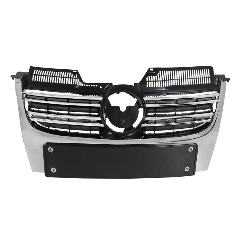 Black grille with chrome and filos cromos