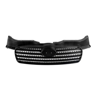 Black grille with filos cromos
