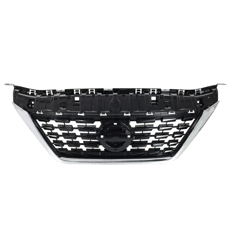 Black grille with filo cromo