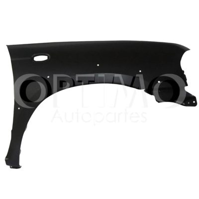 Right fender with hole for cuarto and moldura (Frontier 4WD 2011-2015) (Color / negro)