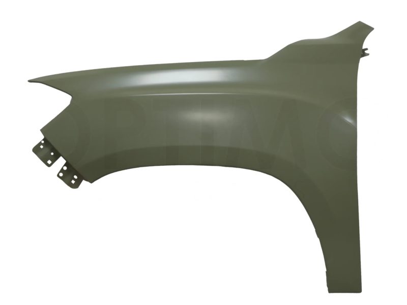 Left fender without hole for cuarto (Sencillo / doble cabina) (Color / gris)