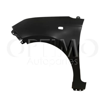 Salpicadera izquierda con hoyo para cuarto (Sedan / hatchback) (Color / negro)