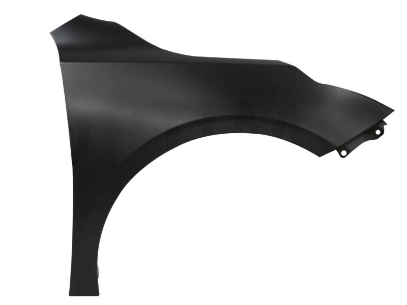 Salpicadera derecho sin hoyo para cuarto (Sedan / hatchback) (Color / negro)