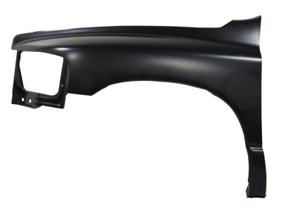 Left fender without hole for cuarto (Color / negro)