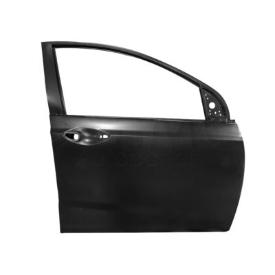 Puerta delantero derecho sin hoyo para moldura (Sedan / hatchback) (Color / negro)