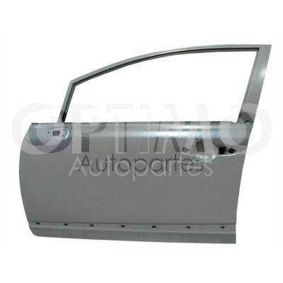 Puerta delantero izquierda con hoyo para moldura (Color / gris) 4PTAS
