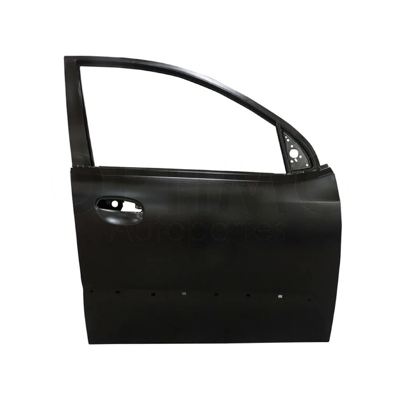 Puerta delantero derecho con hoyo para moldura (Color / negro)