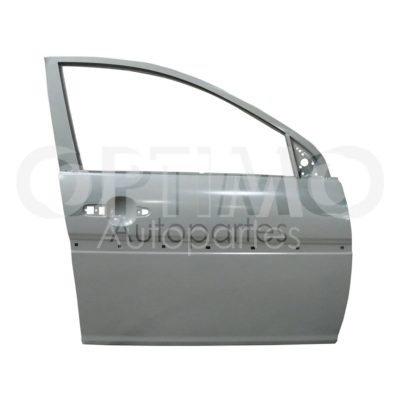 Puerta delantero derecho con hoyo para moldura (Color / gris)