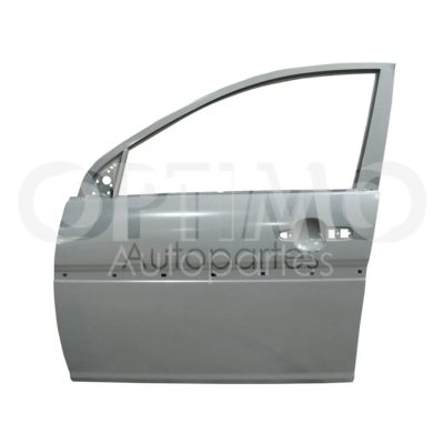 Puerta delantero izquierda con hoyo para moldura (Color / gris)