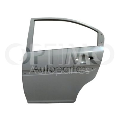 Puerta trasera izquierda con hoyo para moldura (Color / gris)