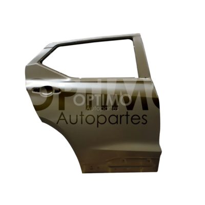 Puerta trasera derecho con hoyo para moldura (Color / gris)