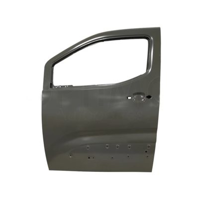 Puerta delantero izquierda con hoyo para moldura (Color / gris)
