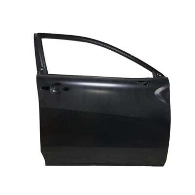 Puerta delantero derecho con hoyo para moldura (Color / negro)