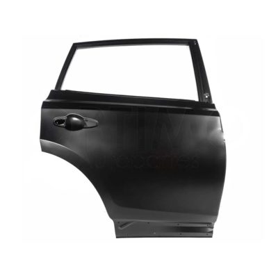 Puerta trasera derecho con hoyo para moldura (Color / negro)