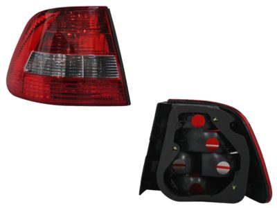 Calavera izquierda exterior sin arnes (Rojo / blanco / rojo)