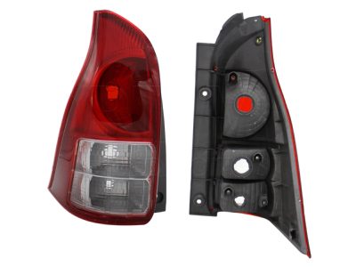 Calavera izquierda sin arnes (Rojo / doble blanco)