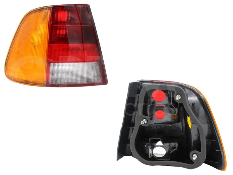 Left tail light without harness (Rojo / ambar / blanco)