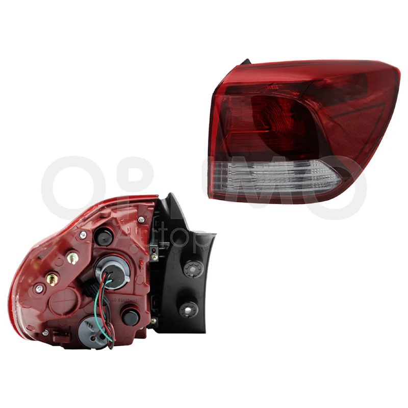 Calavera derecho exterior sin arnes 5PTAS (Rojo / blanco)