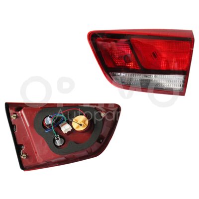 Calavera derecho interior con arnes 5PTAS (Rojo / blanco)