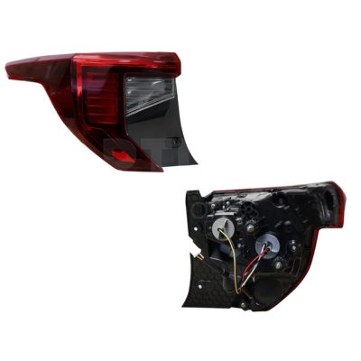 Calavera izquierda con arnes 4PTAS (Rojo / blanco)