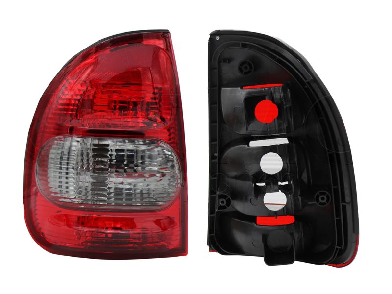 Left tail light without harness (Monza) (Rojo / blanco)