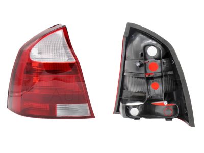 Calavera izquierda sin arnes 4PTAS (Rojo / blanco)
