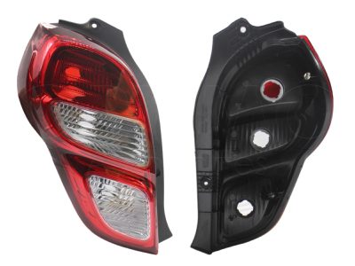 Calavera izquierda sin arnes 5PTAS (Rojo / blanco / blanco)