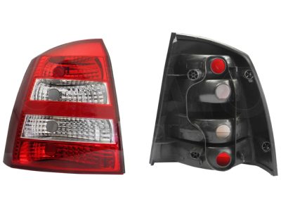 Calavera izquierda sin arnes clara 4PTAS (Rojo / blanco / blanco)