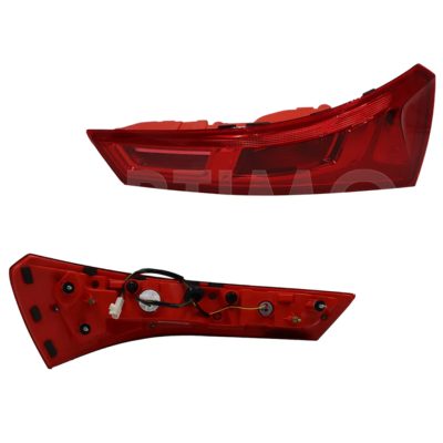 Calavera derecho con arnes con led (Rojo / blanco)